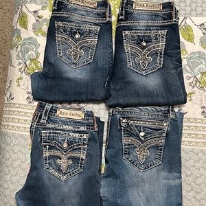 Size 31 Rock Revival Easy Skinny Jean Used! 4 different pairs Buy All!